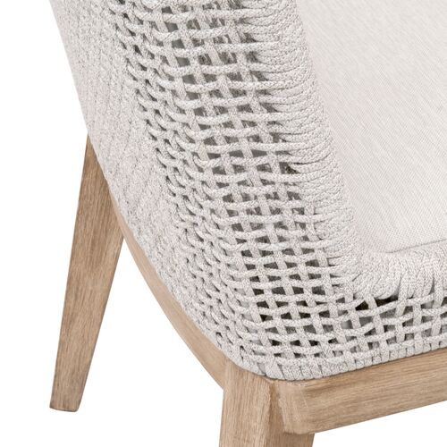 S/2 Lace Woven Performance Dining Chairs, Gray/Speckled White 6 S/2 Lace Woven Performance Dining Chairs, Gray/Speckled White