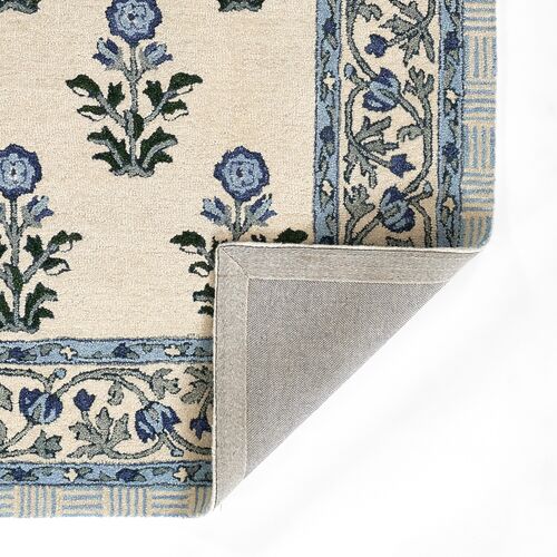 Dover Hand Tufted Wool Rug, Blue 2 Dover Hand Tufted Wool Rug, Blue