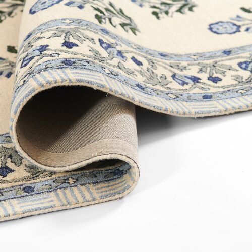 Dover Hand Tufted Wool Rug, Blue 4 Dover Hand Tufted Wool Rug, Blue