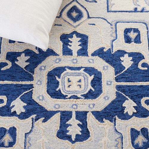 Lauren Ralph Lauren, Percy Rug, Ivory/Navy 3 Lauren Ralph Lauren, Percy Rug, Ivory/Navy