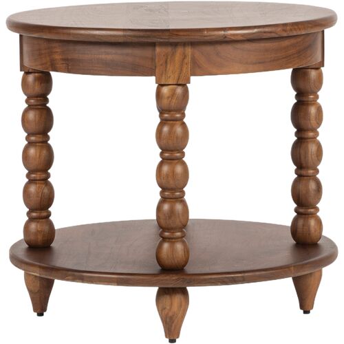 Thalyn Spindle Round End Table 3 Thalyn Spindle Round End Table