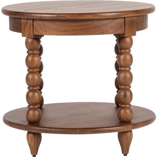 Thalyn Spindle Round End Table 4 Thalyn Spindle Round End Table