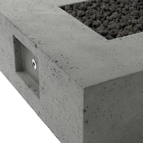 Rocco Outdoor Square Concrete Fire Table 2 Rocco Outdoor Square Concrete Fire Table