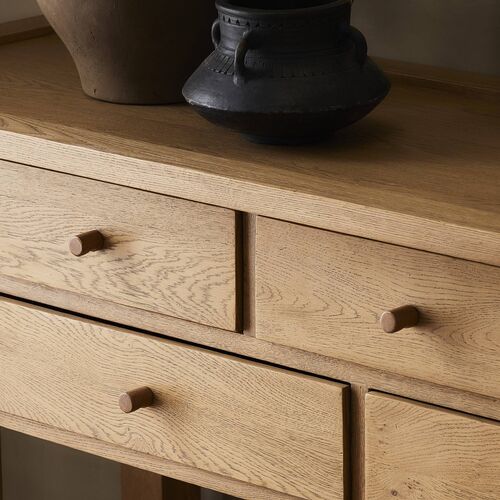 Lana Console Table, Natural Light Oak 16 Lana Console Table, Natural Light Oak