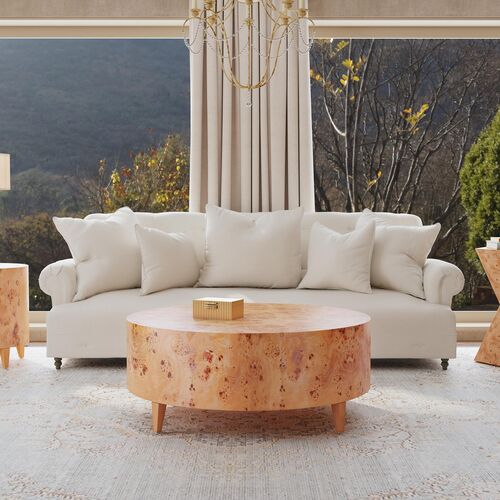 Noah Round Burl Coffee Table 2 Noah Round Burl Coffee Table