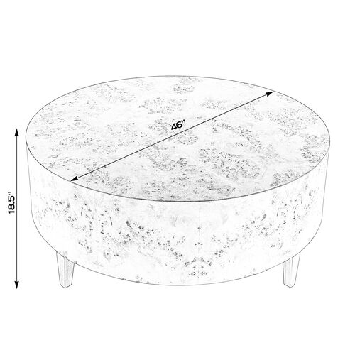 Noah Round Burl Coffee Table 7 Noah Round Burl Coffee Table