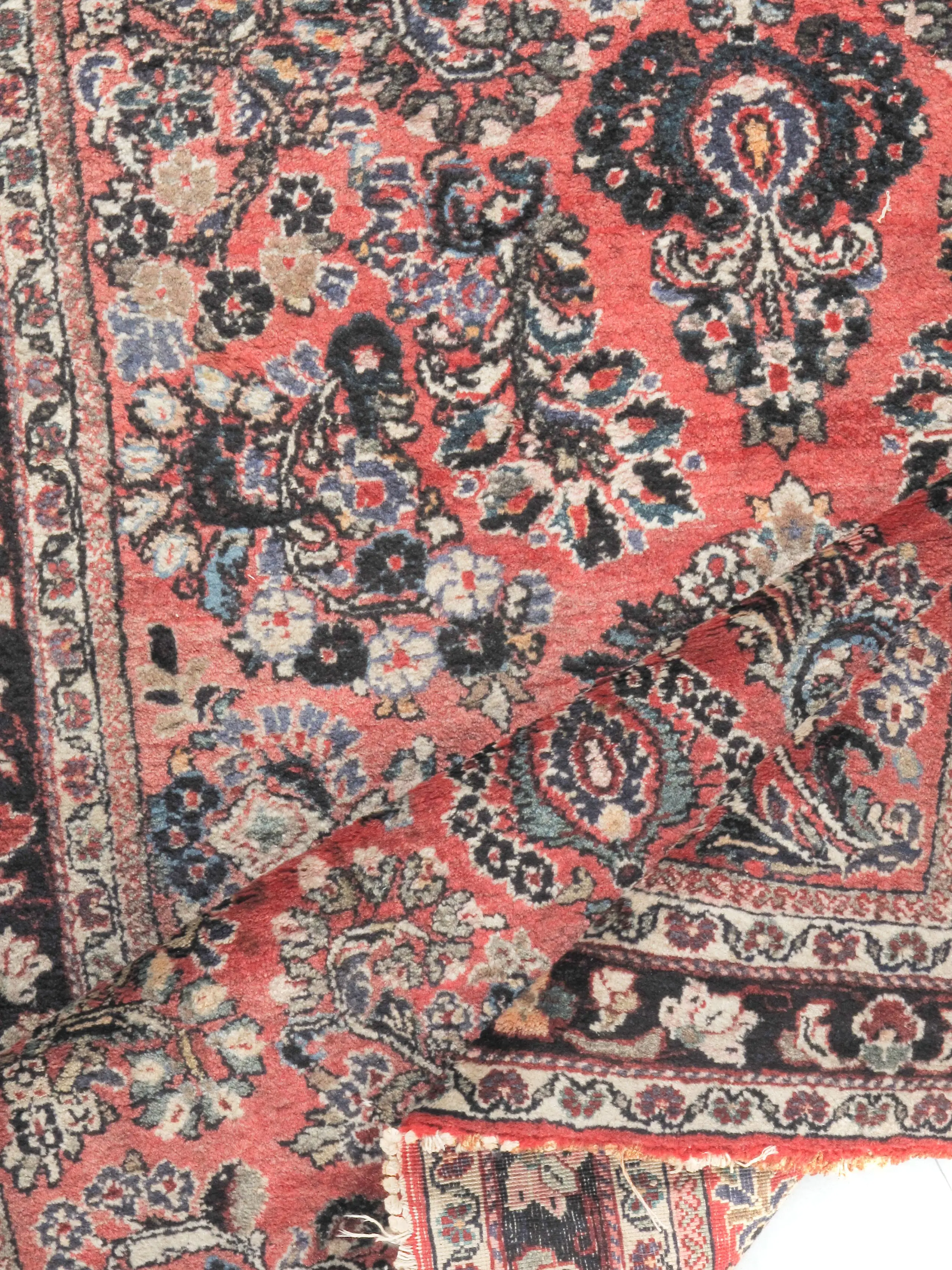 Persian Sarouk Rug 3'3 X 4'11 2 Persian Sarouk Rug 3'3 X 4'11