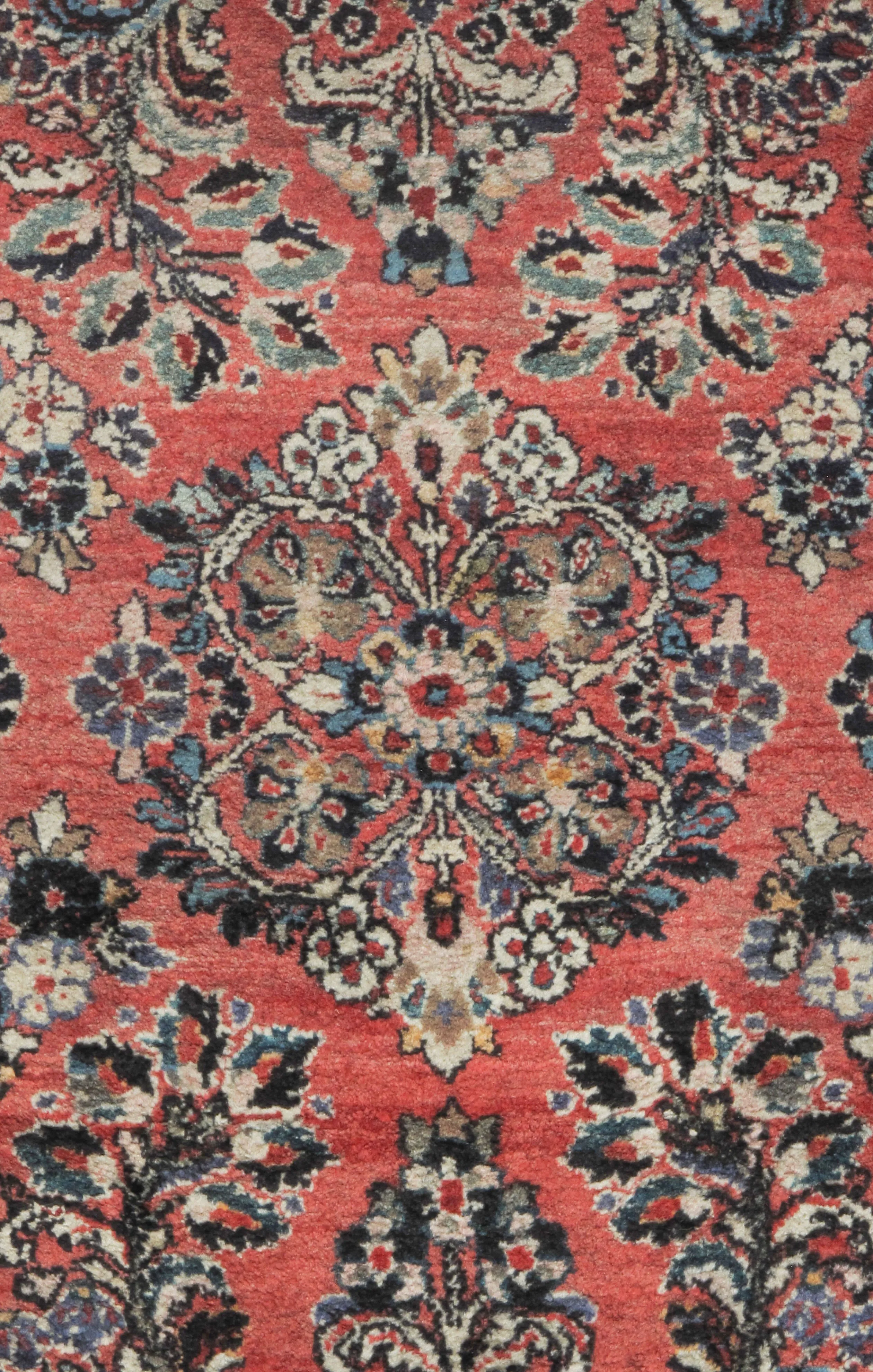 Persian Sarouk Rug 3'3 X 4'11 4 Persian Sarouk Rug 3'3 X 4'11
