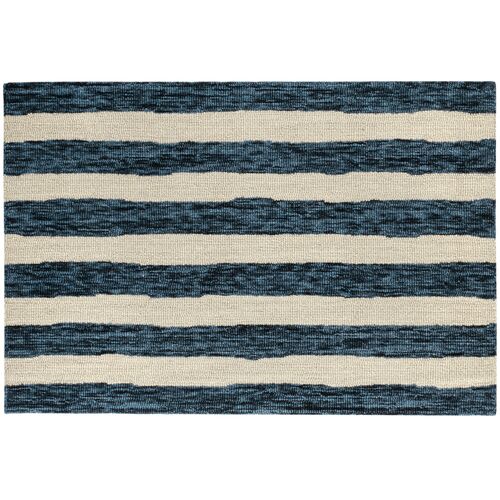 Silas Stripe Hand Hooked Wool Rug 1 Silas Stripe Hand Hooked Wool Rug