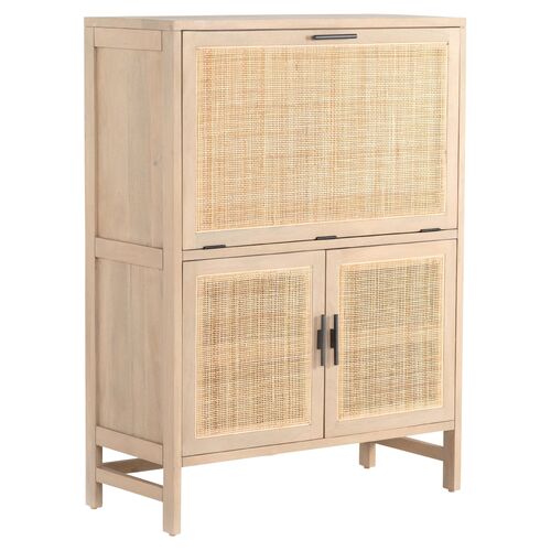 Aimee Cane Bar Cabinet
