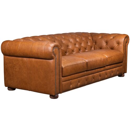 Pennington Tufted Leather Sofa 2 Pennington Tufted Leather Sofa