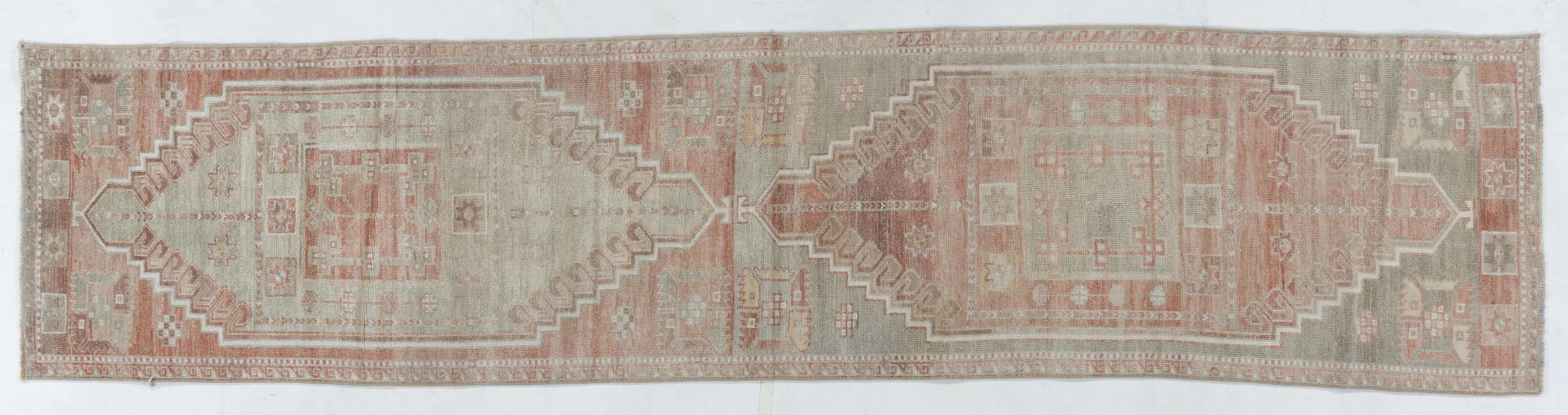 Turkish Oushak Runner 2'1 X 8'11 1 Turkish Oushak Runner 2'1 X 8'11