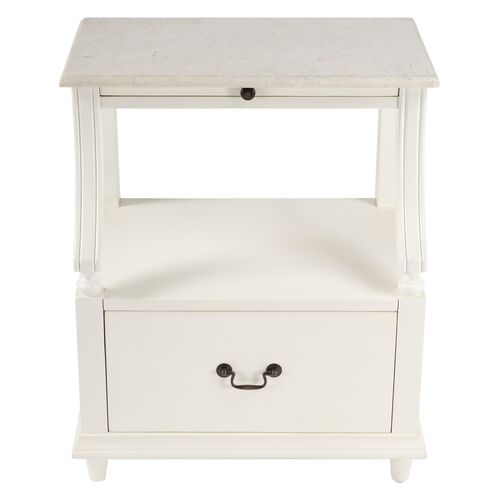 Liam Marble 1-Drawer Nightstand 2 Liam Marble 1-Drawer Nightstand