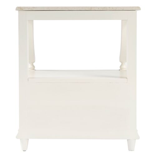 Liam Marble 1-Drawer Nightstand 5 Liam Marble 1-Drawer Nightstand