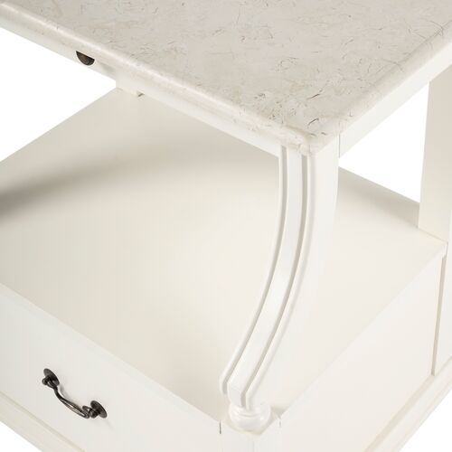 Liam Marble 1-Drawer Nightstand 7 Liam Marble 1-Drawer Nightstand