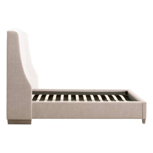James 2-Tone Wingback Bed, Performance Linen 9 James 2-Tone Wingback Bed, Performance Linen