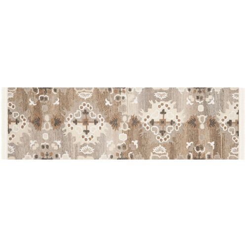 Moone Flat-Weave Rug, Gray 2 Moone Flat-Weave Rug, Gray