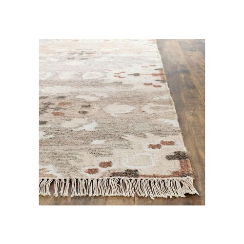 Moone Flat-Weave Rug, Gray 3 Moone Flat-Weave Rug, Gray