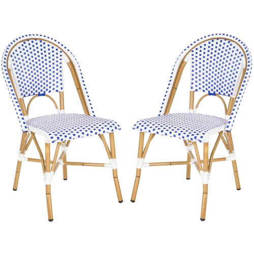 S/2 Odeon Stackable Bistro Side Chairs 1 S/2 Odeon Stackable Bistro Side Chairs