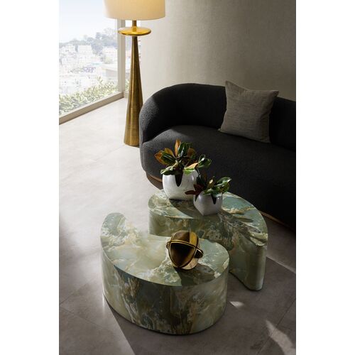 S/2 Adeline Coffee Tables, Green 2 S/2 Adeline Coffee Tables, Green