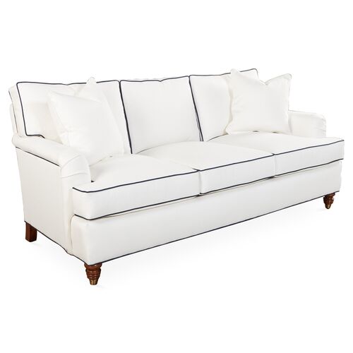 Kate Sofa, White/Navy Crypton 2 Kate Sofa, White/Navy Crypton