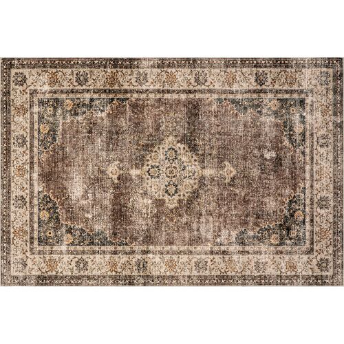 Rosewood Vintage Machine Washable Area Rug 1 Rosewood Vintage Machine Washable Area Rug