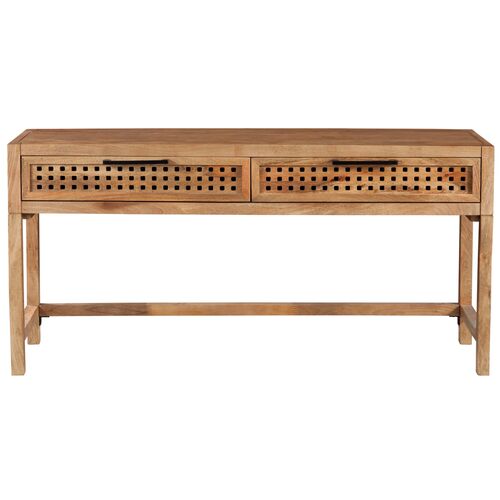 Lazuli 2-Drawer Console Table, Natural 3 Lazuli 2-Drawer Console Table, Natural