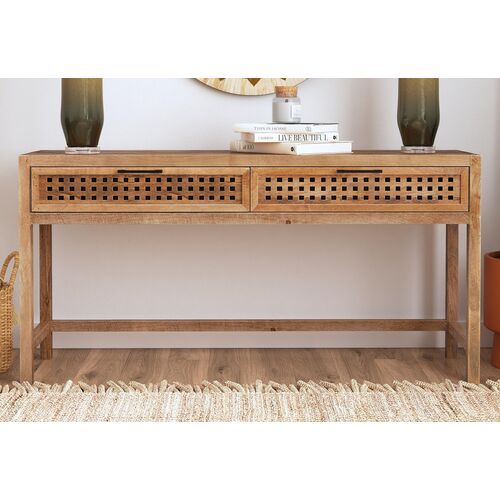 Lazuli 2-Drawer Console Table, Natural 8 Lazuli 2-Drawer Console Table, Natural