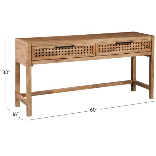 Lazuli 2-Drawer Console Table, Natural 9 Lazuli 2-Drawer Console Table, Natural
