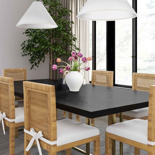 Charli Rattan Dining Chair, Natural 9 Charli Rattan Dining Chair, Natural
