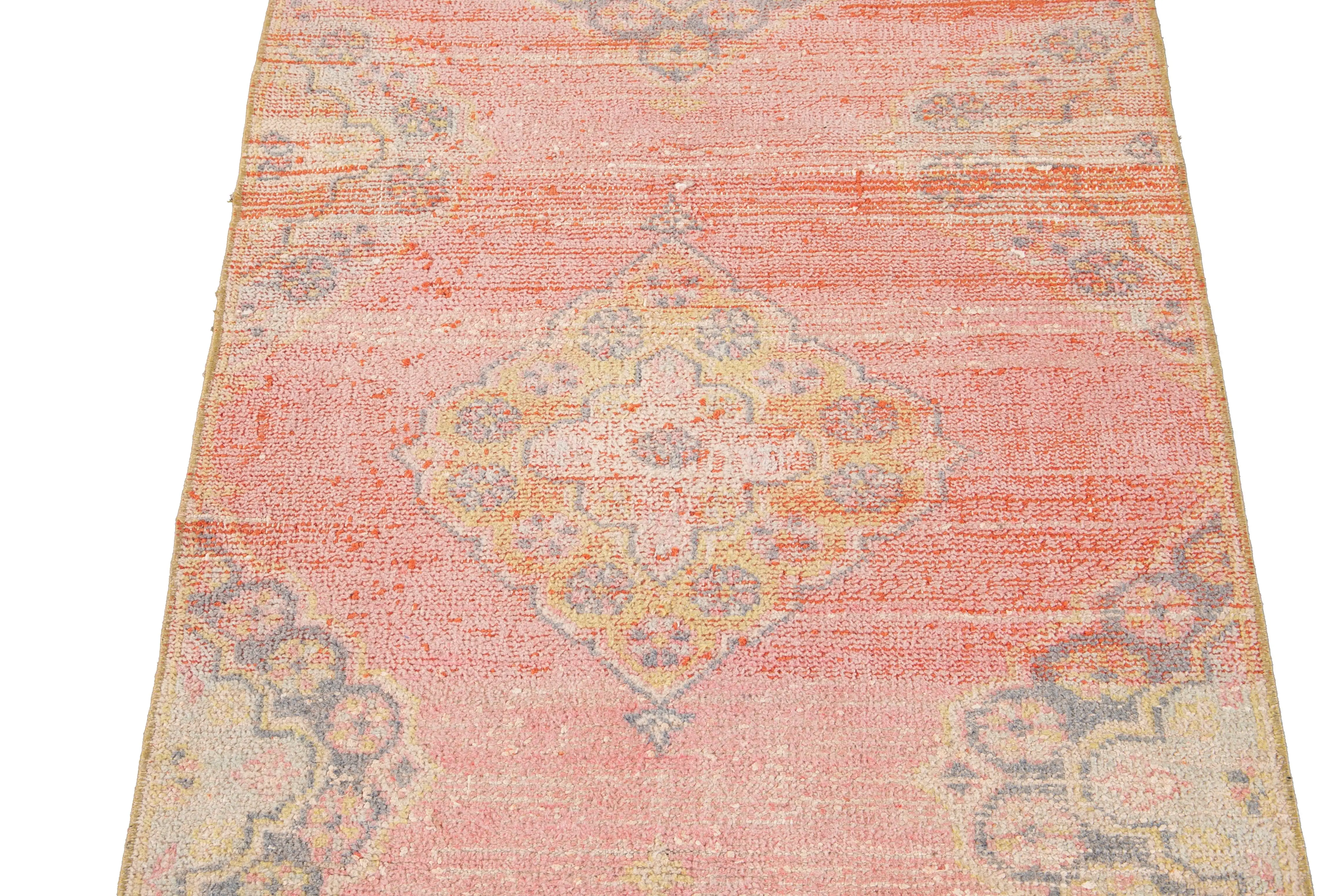 Vintage Turkish Geometric Wool Runner 10 Vintage Turkish Geometric Wool Runner