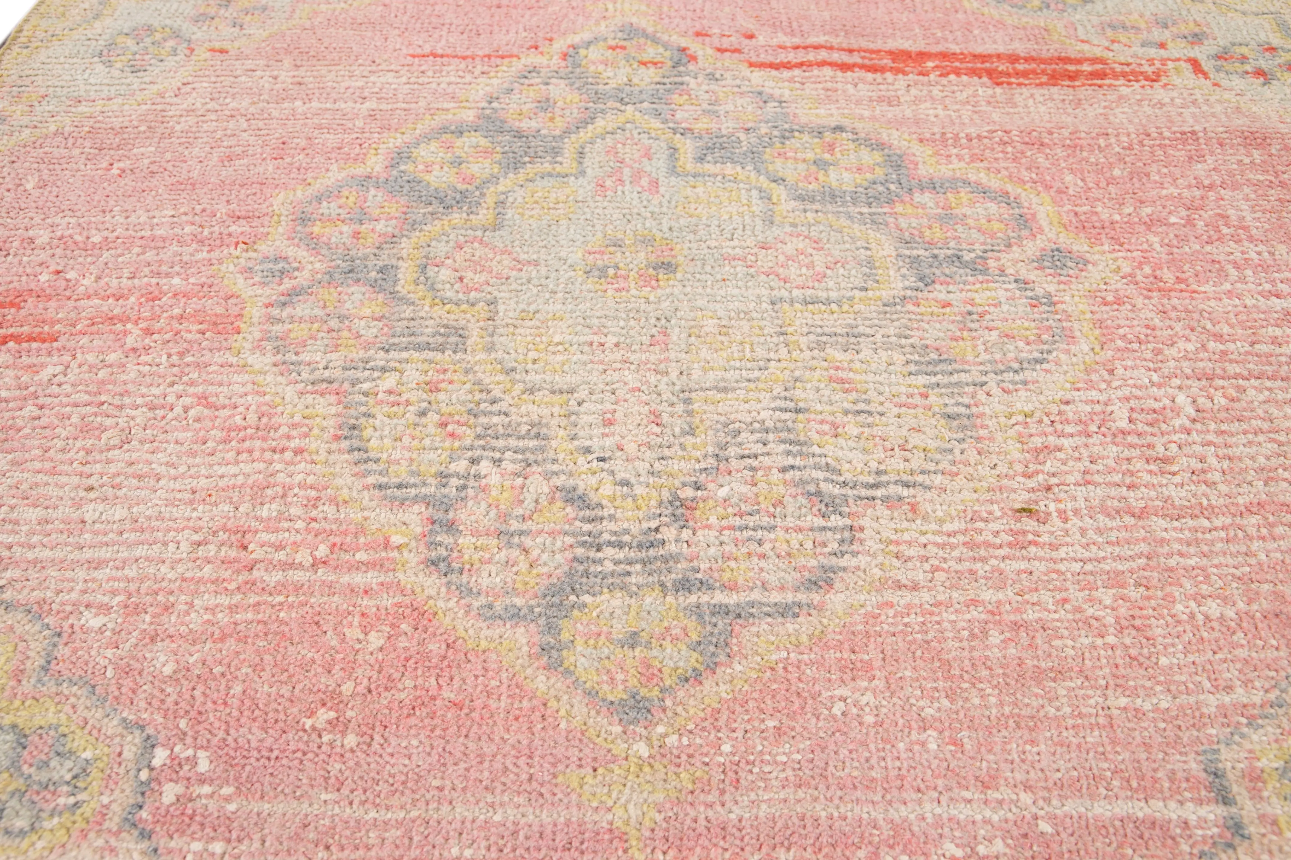 Vintage Turkish Geometric Wool Runner 9 Vintage Turkish Geometric Wool Runner