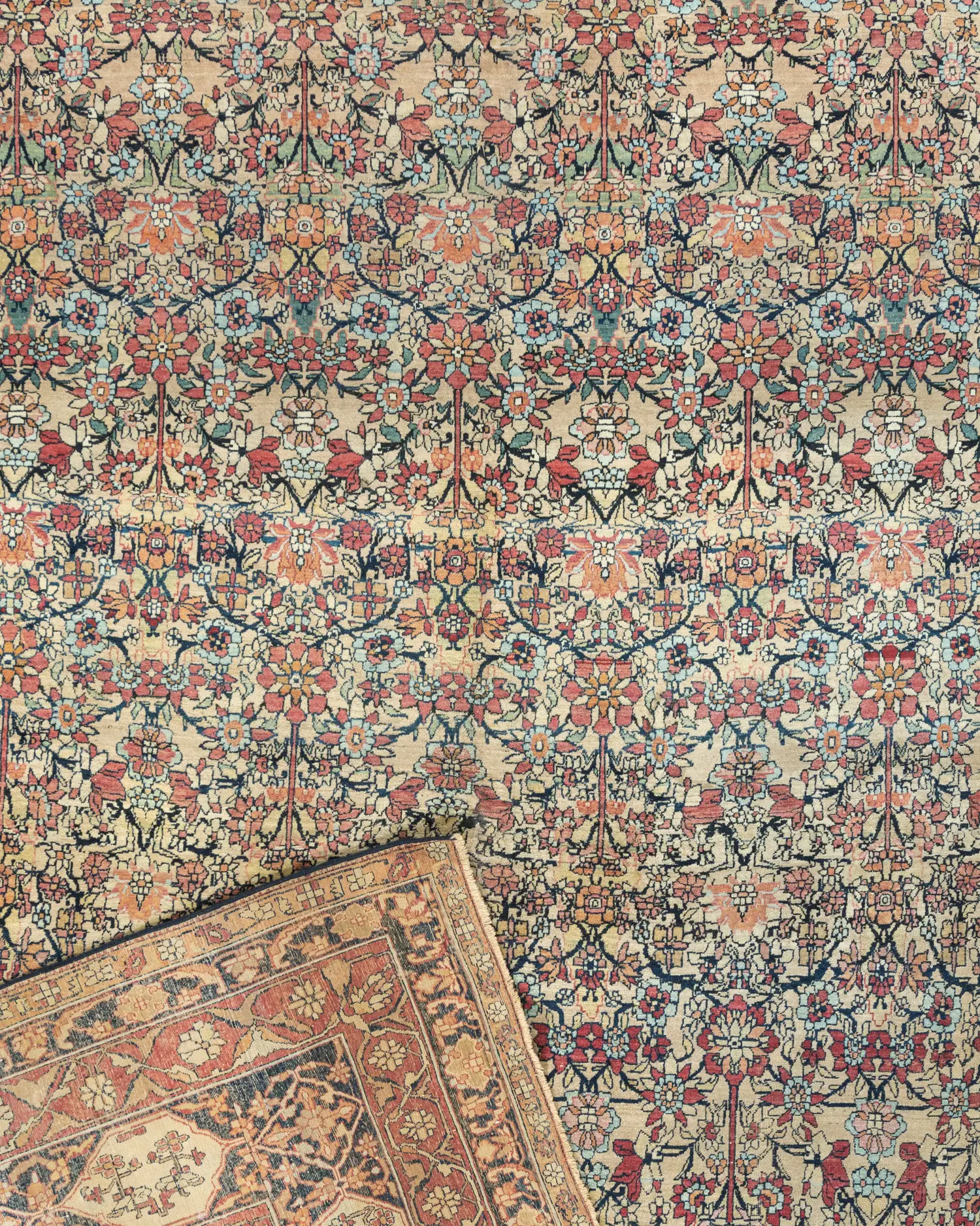 Antique Persian Kerman Rug 8'10 X 13'7 6 Antique Persian Kerman Rug 8'10 X 13'7