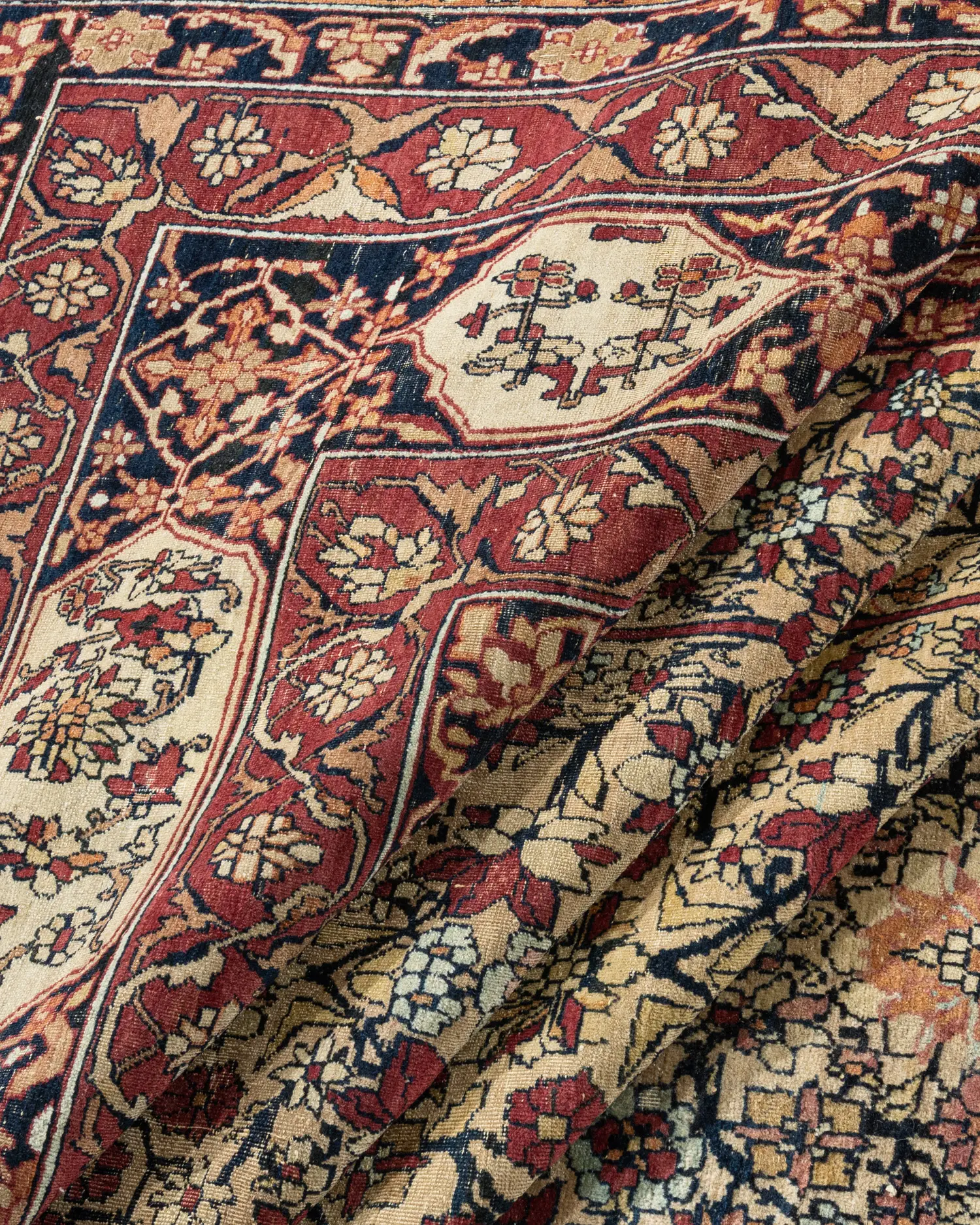 Antique Persian Kerman Rug 8'10 X 13'7 7 Antique Persian Kerman Rug 8'10 X 13'7
