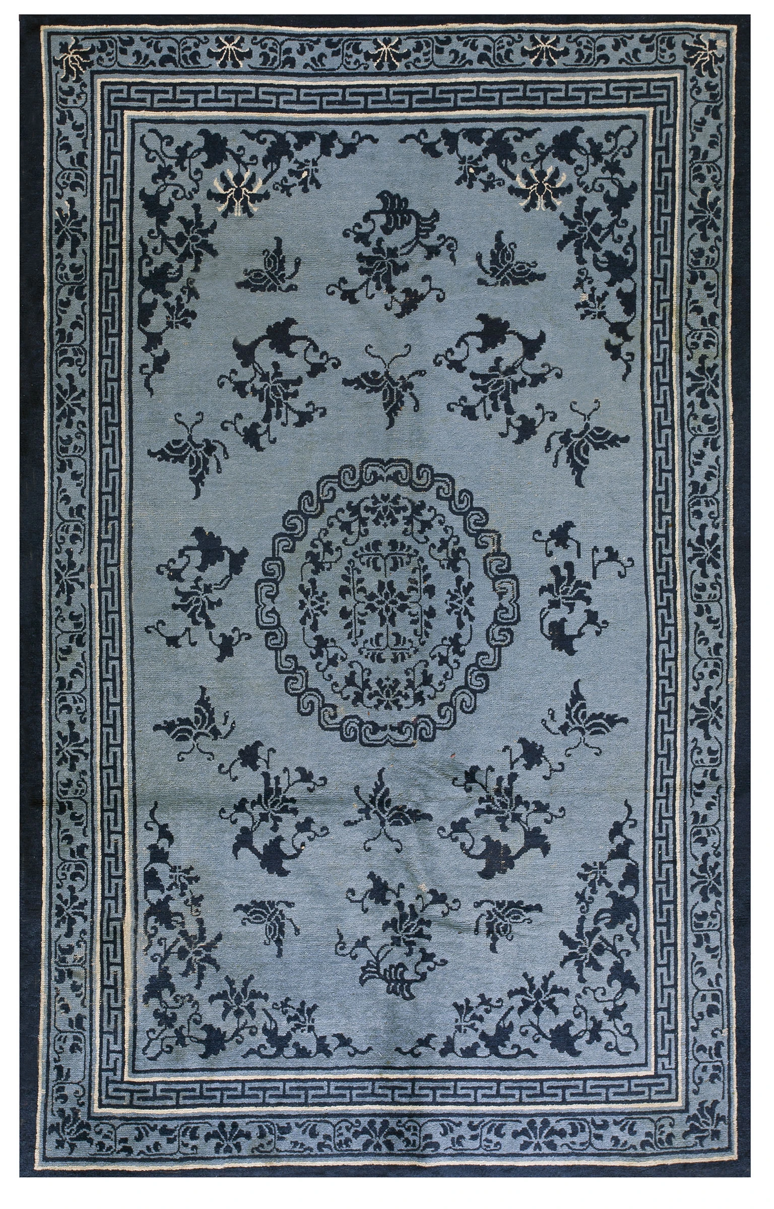Mid 19th Century Chinese Ningxia Carpet 1 Mid 19th Century Chinese Ningxia Carpet