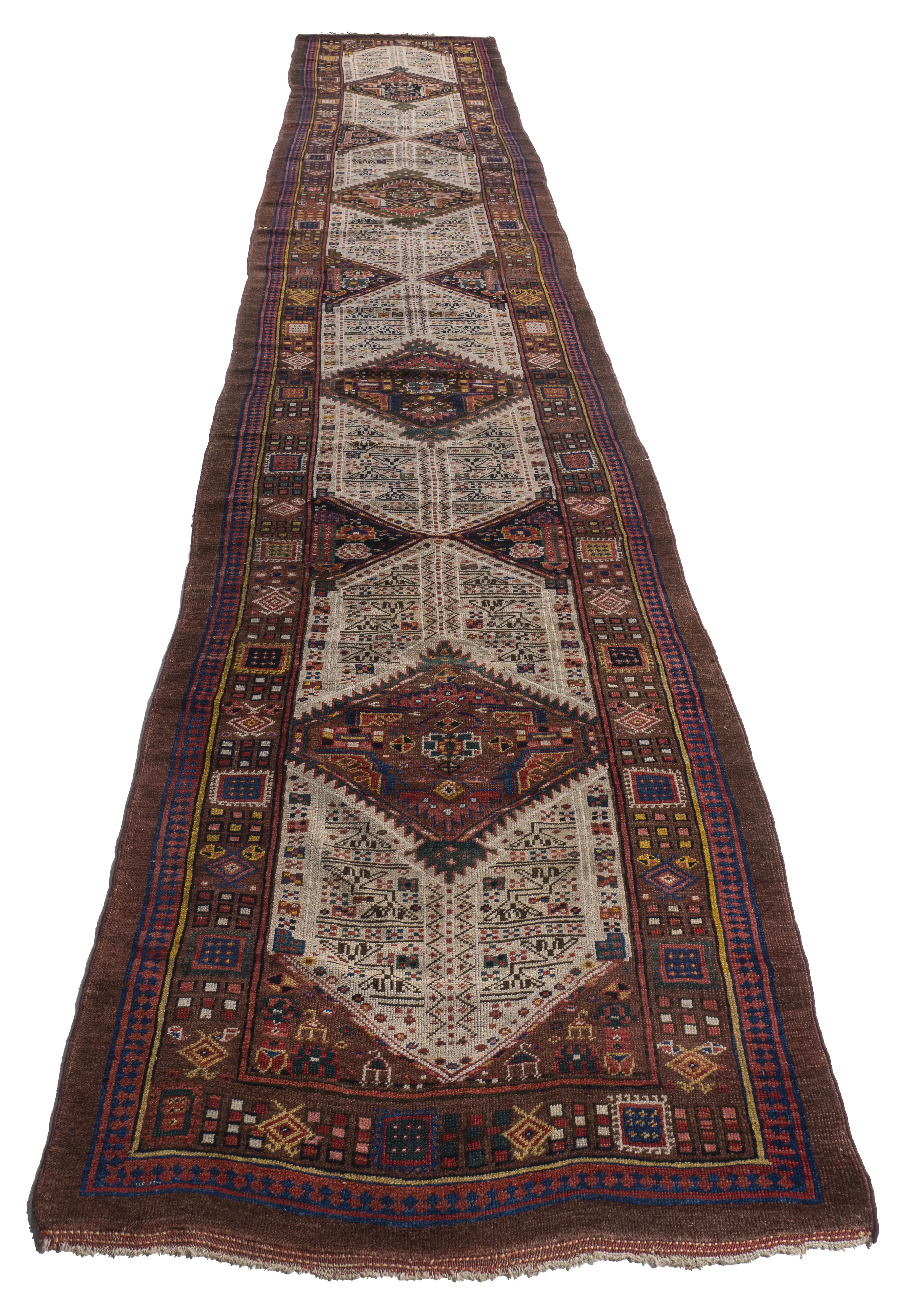 Oversize Persian Serab Runner, 4'1 X 22'3 9 Oversize Persian Serab Runner, 4'1 X 22'3