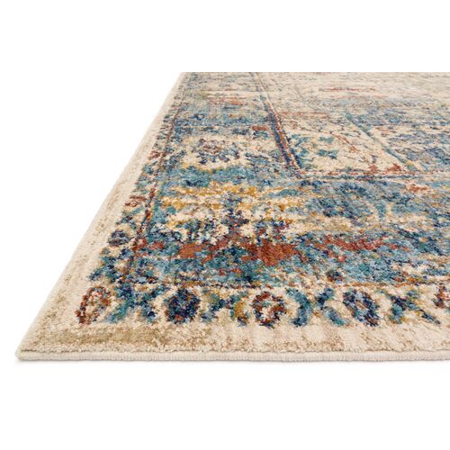 Hester Rug, Sand/Light Blue 2 Hester Rug, Sand/Light Blue