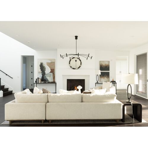 Mia Sectional Chaise, Cream Performance 7 Mia Sectional Chaise, Cream Performance