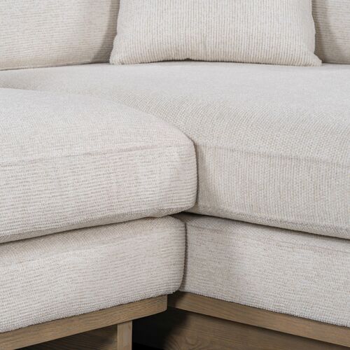 Mia Sectional Chaise, Cream Performance 8 Mia Sectional Chaise, Cream Performance