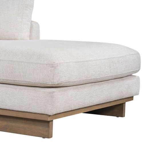 Mia Sectional Chaise, Cream Performance 9 Mia Sectional Chaise, Cream Performance
