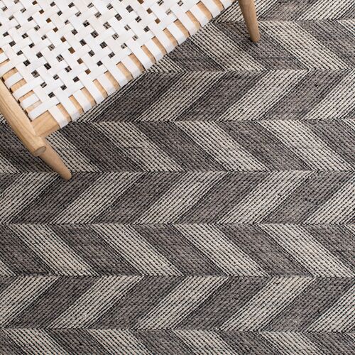 Zara Flatweave Wool Rug, Grey/Ivory 6 Zara Flatweave Wool Rug, Grey/Ivory