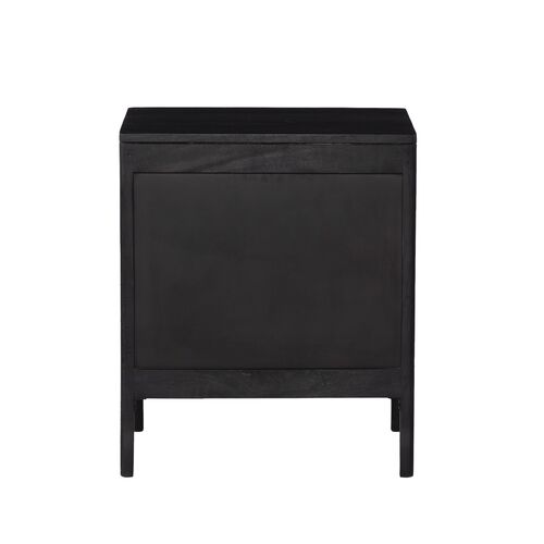Selena Cane Nightstand, Black 7 Selena Cane Nightstand, Black