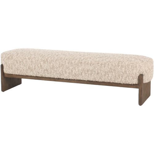 Marshall Wool Accent Bench, Solema Cream 1 Marshall Wool Accent Bench, Solema Cream