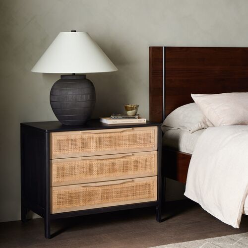 Selena Large Cane Nightstand 2 Selena Large Cane Nightstand