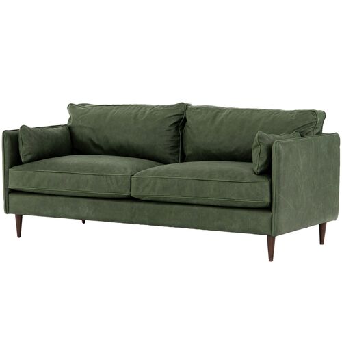 Dorit 76" Sofa, Sage Leather 1 Dorit 76" Sofa, Sage Leather