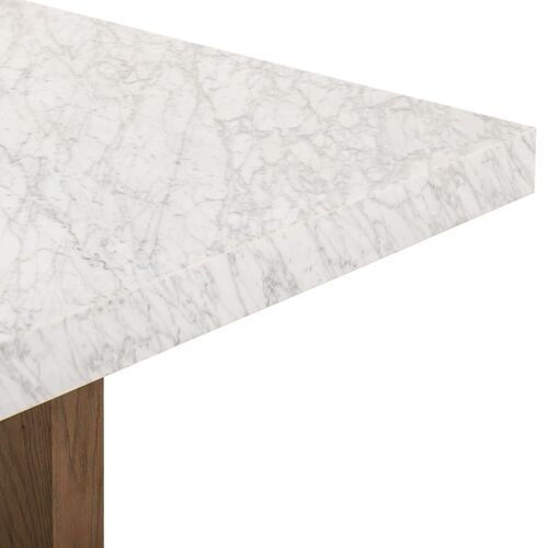 Valentina Rectangular Coffee Table, White Carrara Marble 5 Valentina Rectangular Coffee Table, White Carrara Marble