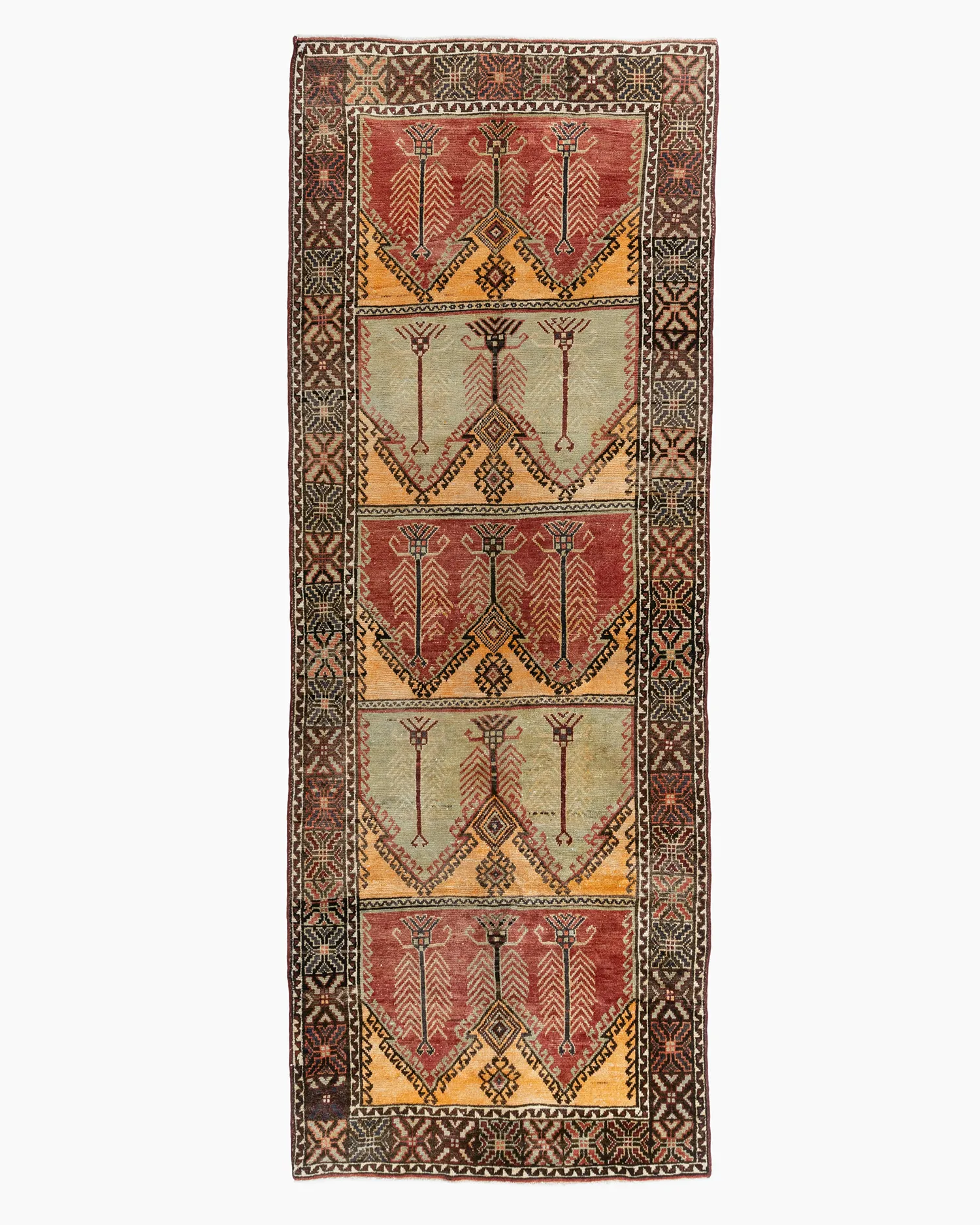 Turkish Oushak Rug 4'9 X 12'8 1 Turkish Oushak Rug 4'9 X 12'8