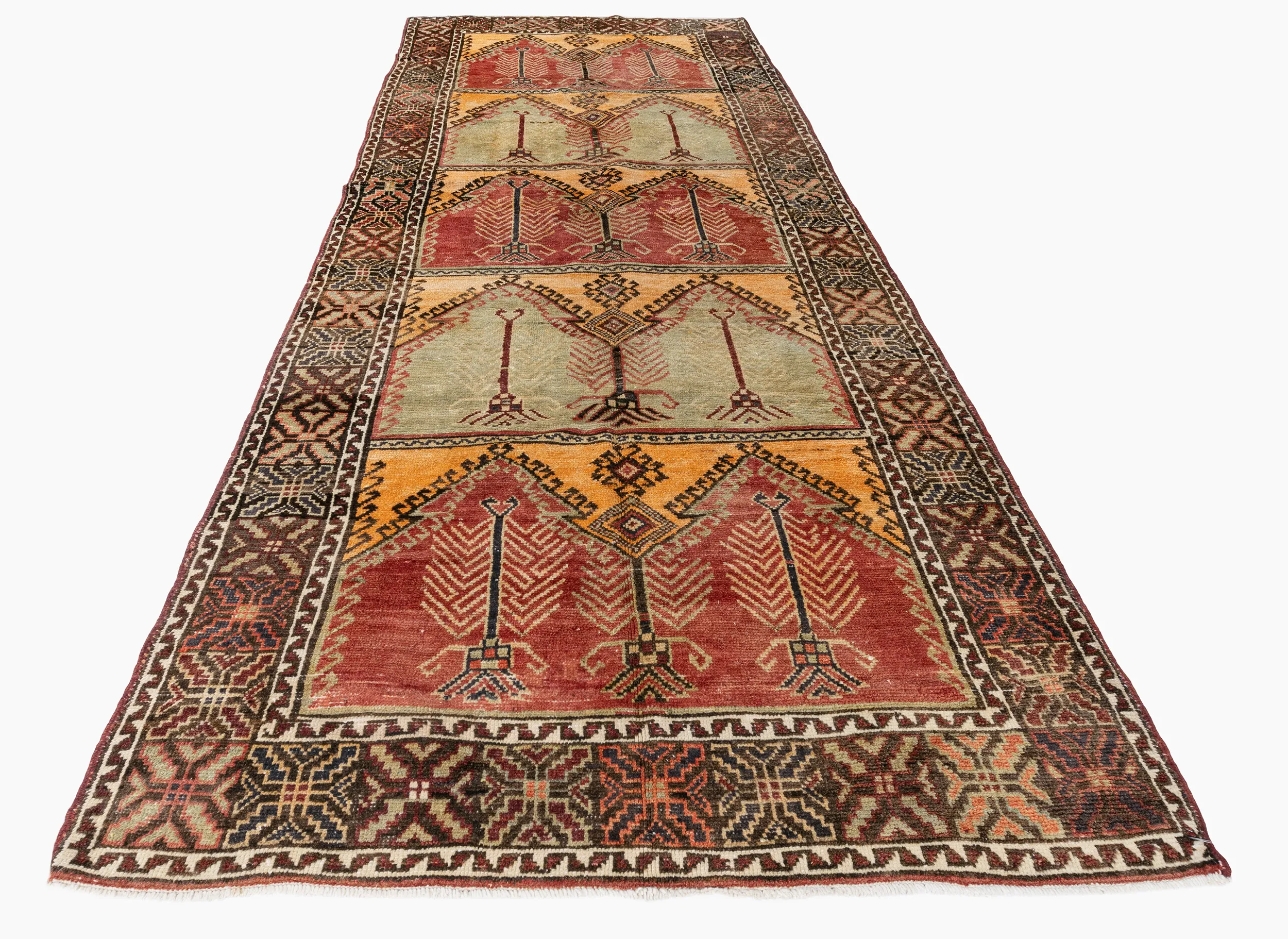 Turkish Oushak Rug 4'9 X 12'8 2 Turkish Oushak Rug 4'9 X 12'8