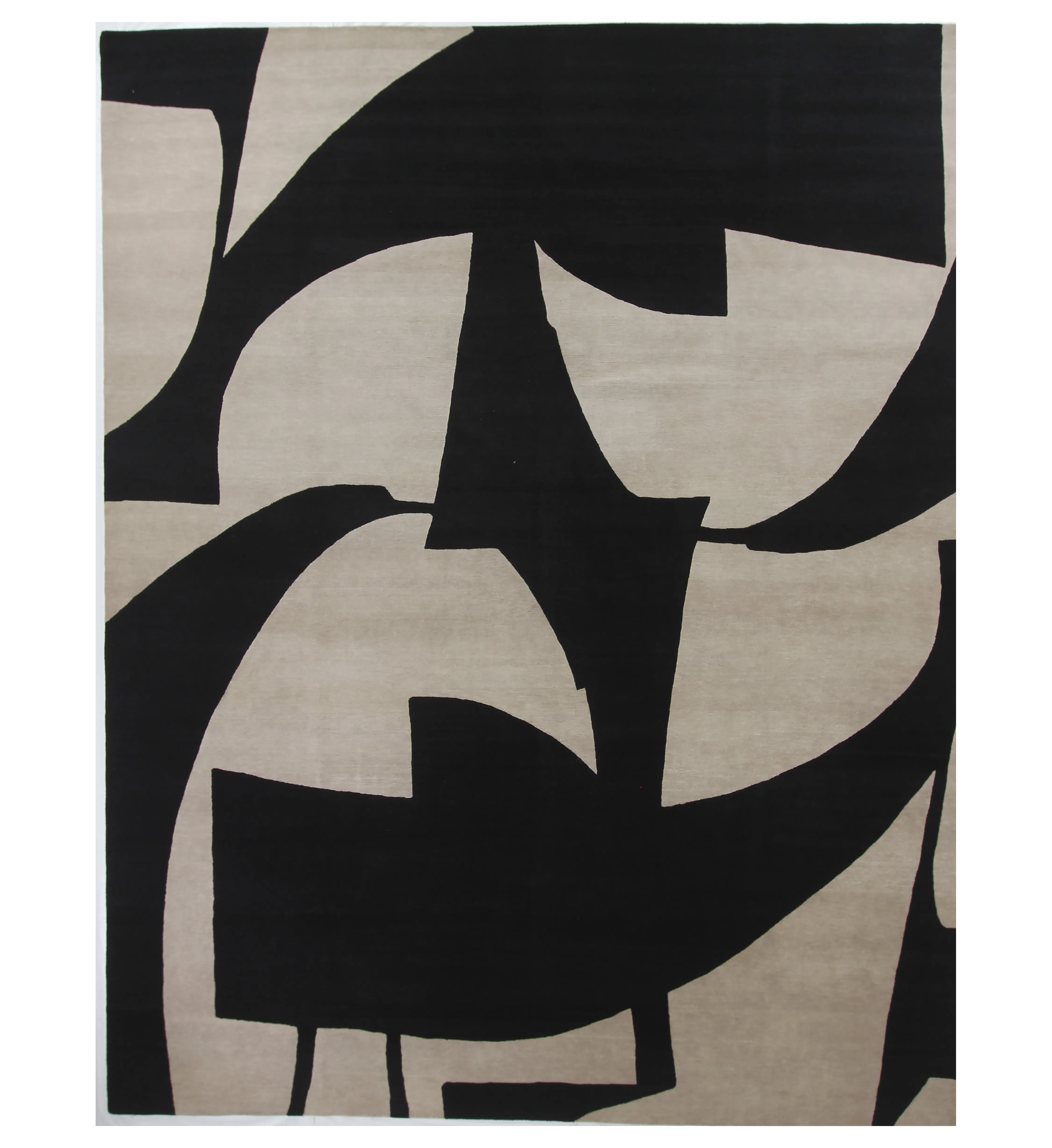 10" x 14" Adele Rug, Ivory/Black 1 10" x 14" Adele Rug, Ivory/Black