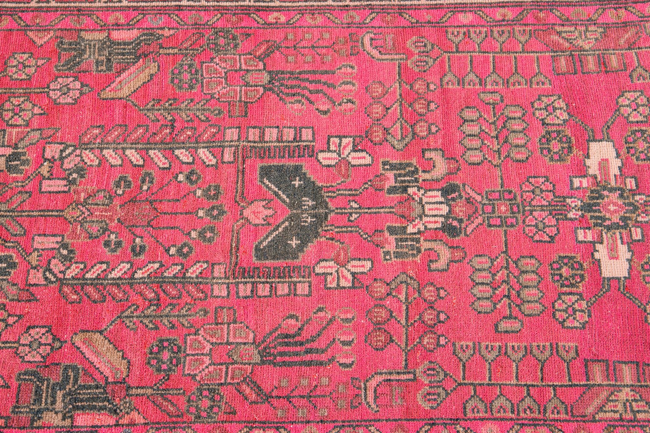 Vintage Persian Malayer Runner Rug 4 Vintage Persian Malayer Runner Rug